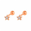 CANNER 1 Pair Real 925 Sterling Silver Stud Earrings for Women Piercing Cartilage Earring Minimalist Small Cute Earings Jewelry