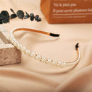 New Women Elegant Full Pearls Simple Hairbands Sweet Headband Hair Hoops Holder Ornament Head Band Lady Fashion Hair Accessories