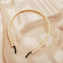 New Women Elegant Full Pearls Simple Hairbands Sweet Headband Hair Hoops Holder Ornament Head Band Lady Fashion Hair Accessories