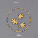 Nordic Style Leaf Shape Hanging Wall Creative Iron Ginkgo Leaf Decoration Living Room Sofa Background Wall Decor Accessories