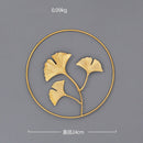 Nordic Style Leaf Shape Hanging Wall Creative Iron Ginkgo Leaf Decoration Living Room Sofa Background Wall Decor Accessories