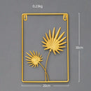 Nordic Style Leaf Shape Hanging Wall Creative Iron Ginkgo Leaf Decoration Living Room Sofa Background Wall Decor Accessories