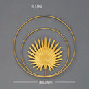 Nordic Style Leaf Shape Hanging Wall Creative Iron Ginkgo Leaf Decoration Living Room Sofa Background Wall Decor Accessories