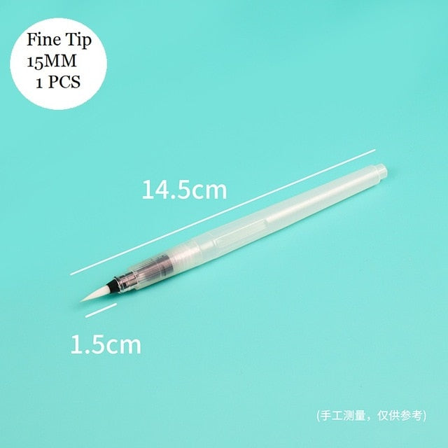 1/3/6 PCS Refillable Paint Brush Water Color Brush Soft Watercolor Brush Ink Pen for Painting Calligraph Drawing Art Supplies