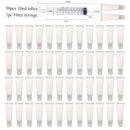 Empty Lip Gloss Tubes with Syringe Clear Soft Lip Gloss Container Refillable Lipgloss Tubes for DIY Cosmetic Makeup