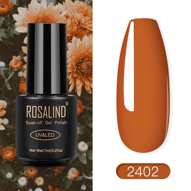 ROSALIND Gel Polish Red Nude Series Polish All For Manicure Nails Art Semi Permanent Gel UV LED Soff Off Hybrid Varnishes