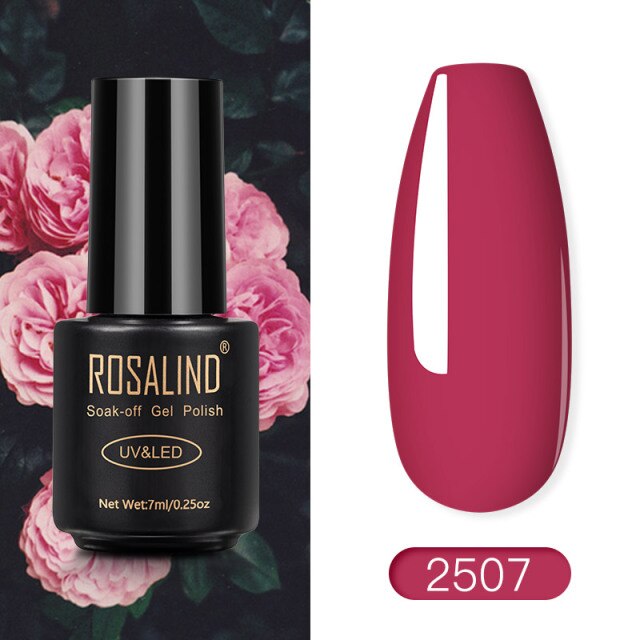 ROSALIND Gel Polish Red Nude Series Polish All For Manicure Nails Art Semi Permanent Gel UV LED Soff Off Hybrid Varnishes