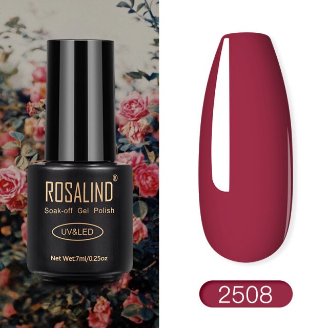 ROSALIND Gel Polish Red Nude Series Polish All For Manicure Nails Art Semi Permanent Gel UV LED Soff Off Hybrid Varnishes