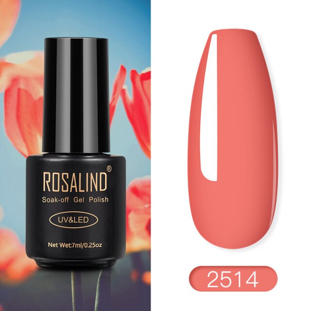 ROSALIND Gel Polish Red Nude Series Polish All For Manicure Nails Art Semi Permanent Gel UV LED Soff Off Hybrid Varnishes