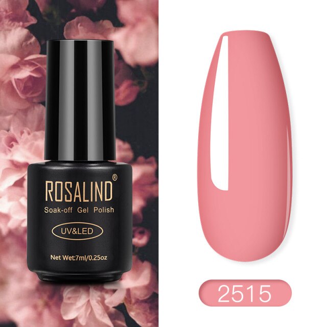 ROSALIND Gel Polish Red Nude Series Polish All For Manicure Nails Art Semi Permanent Gel UV LED Soff Off Hybrid Varnishes