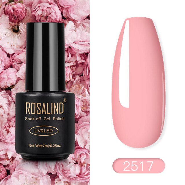 ROSALIND Gel Polish Red Nude Series Polish All For Manicure Nails Art Semi Permanent Gel UV LED Soff Off Hybrid Varnishes