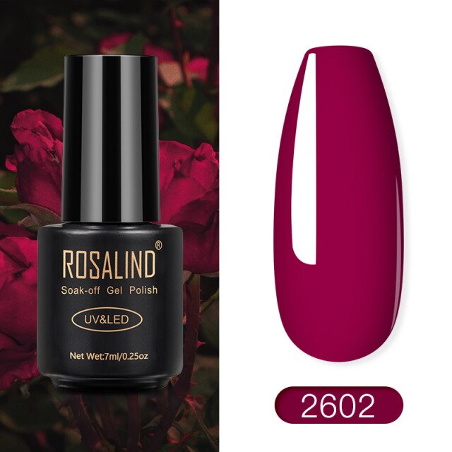 ROSALIND Gel Polish Red Nude Series Polish All For Manicure Nails Art Semi Permanent Gel UV LED Soff Off Hybrid Varnishes