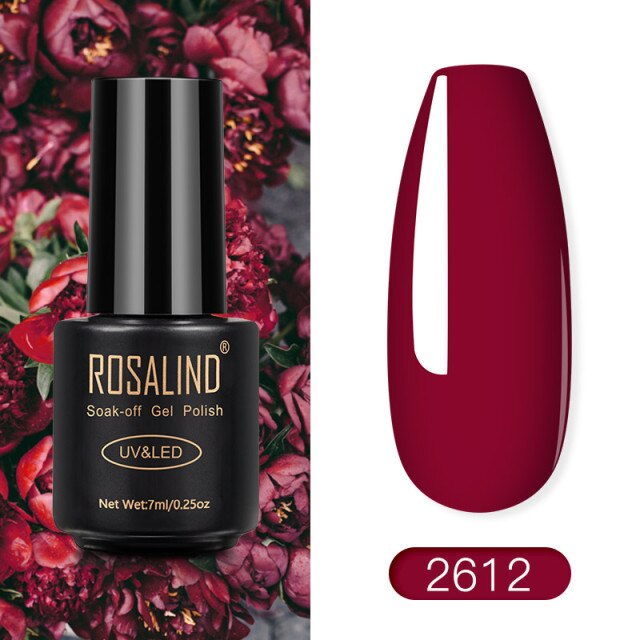 ROSALIND Gel Polish Red Nude Series Polish All For Manicure Nails Art Semi Permanent Gel UV LED Soff Off Hybrid Varnishes