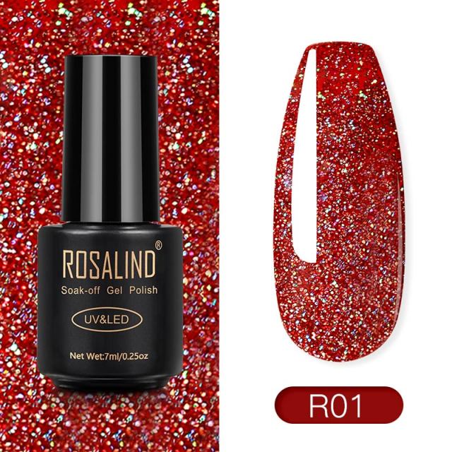ROSALIND Gel Polish Red Nude Series Polish All For Manicure Nails Art Semi Permanent Gel UV LED Soff Off Hybrid Varnishes