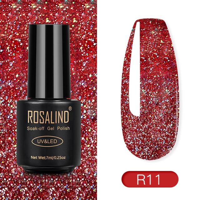 ROSALIND Gel Polish Red Nude Series Polish All For Manicure Nails Art Semi Permanent Gel UV LED Soff Off Hybrid Varnishes