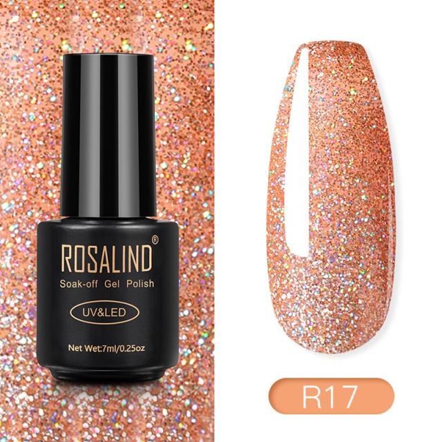 ROSALIND Gel Polish Red Nude Series Polish All For Manicure Nails Art Semi Permanent Gel UV LED Soff Off Hybrid Varnishes