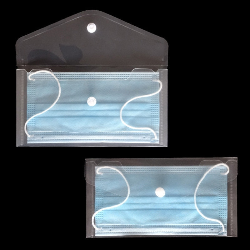 Portable Face Masks Organizer Mask Storage Case Mask Storage Clip Holder Mask Storage Box Dustproof Waterproof Mask Organizer