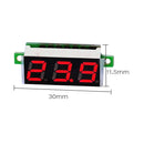 Mini Digital Voltmeter Voltage Tester Meter 0.28 Inch 2.5V-30V LED Screen Electronic Parts Accessories Digital Voltmeter