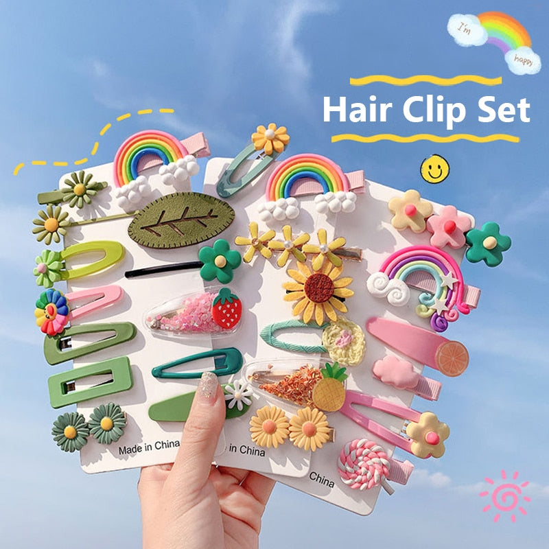 Fashion заколки Sweet Animal Fruit Hairpin Hair Accessories for Women Girls Korean Hair Clips & Pins kawaii Barrettes Headband