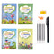 4 Books + Pen Magic Practice Book Free Wiping Children's Toy Writing Sticker English Copybook For Calligraphy Montessori Toys