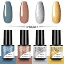 ROSALIND 4/6PCS Gel Polish Set For Manicure Soak Off UV Lamp Hybrid Varnishes Set Base Top Nails Art Nail Gel Polish Set Gel lak