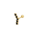 Canner 1pcs 925 Sterling Silver Stud Earrings Helix Heart Star Moon Piercing Earrings For Women Fine Jewelry Cartilage Aretes W5