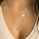 High Quality Clavicle Chain Jewelry Gold Silver Color Bird Pigeon Hearts Stars Choker Necklaces for Women Daily Collares