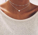 High Quality Clavicle Chain Jewelry Gold Silver Color Bird Pigeon Hearts Stars Choker Necklaces for Women Daily Collares