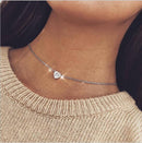 High Quality Clavicle Chain Jewelry Gold Silver Color Bird Pigeon Hearts Stars Choker Necklaces for Women Daily Collares