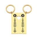 Personalized Music Spotify Scan Code Keychain For Women Men Stainless Steel Keyring Custom Laser Engrave Spotify Code Jewelry