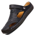 Hot Classic Summer Men's Sandals Genuine Leather Soft Breathable Shoes Beach Roman Sandals Men Sandals Sandals Slippers Bohemia