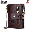 Cowhide Genuine Leather Men Wallet Coin Purse Small Mini Card Holder Vintage PORTFOLIO Portomonee Hasp Male pockect