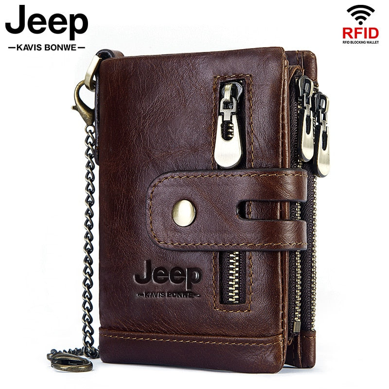 Cowhide Genuine Leather Men Wallet Coin Purse Small Mini Card Holder Vintage PORTFOLIO Portomonee Hasp Male pockect