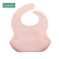 Bopoobo Baby Bib Adjustable Animal Picture Waterproof Saliva Dripping Bibs Soft Edible Silicone Saliva Towel Drooling Baby Scarf