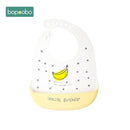 Bopoobo Baby Bib Adjustable Animal Picture Waterproof Saliva Dripping Bibs Soft Edible Silicone Saliva Towel Drooling Baby Scarf