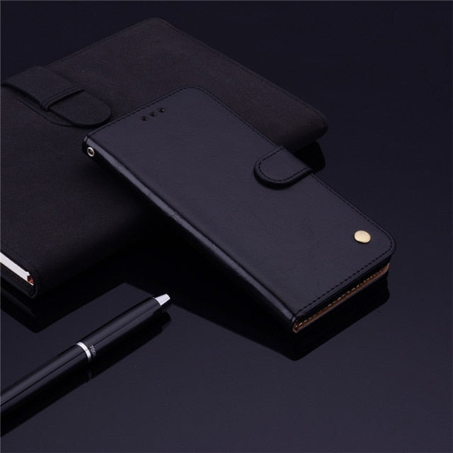 For Huawei P Smart FIG-LX1 Case Magnetic Leather Wallet Flip Card Hold Phone Case For Huawei P Smart 2018 Psmart Cover Coque