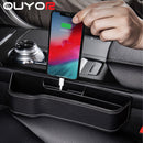Car Seat Gap Organizer PU Leather Car Storage Organizer Universal High Capacity Non-Slip Car Front Seat Crevice Storage Box