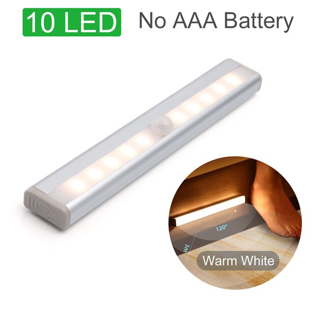 Wireless Lamp Battery Led Light With Motion Sensor Under Cabinet Light Kitchen Lighting For Home Bedroom light Led Closet Colors