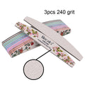 3/5/10pcs lot New Nail File Flower Printed Nail buffer Colorful Lime a ongle 80/100/150/180/240 Professional Manicure Tools
