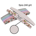 3/5/10pcs lot New Nail File Flower Printed Nail buffer Colorful Lime a ongle 80/100/150/180/240 Professional Manicure Tools