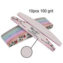 3/5/10pcs lot New Nail File Flower Printed Nail buffer Colorful Lime a ongle 80/100/150/180/240 Professional Manicure Tools