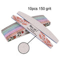3/5/10pcs lot New Nail File Flower Printed Nail buffer Colorful Lime a ongle 80/100/150/180/240 Professional Manicure Tools