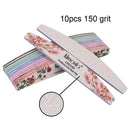 3/5/10pcs lot New Nail File Flower Printed Nail buffer Colorful Lime a ongle 80/100/150/180/240 Professional Manicure Tools