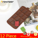 Cube Waffles Mould Non-stick Chocolate Mold Silicone Fondant Lattice Baking Tool Candy Cake Decoration 12 Piece Moon Cake Mold