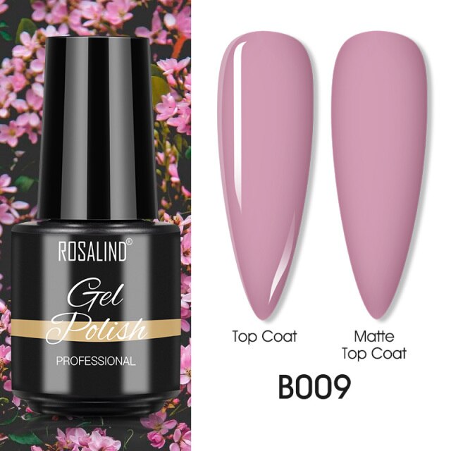 ROSALIND Varnishes Hybrid UV Gel Polish Needed Matte Top Coat All For Nail Art Design Manicure Need UV LED Lamp Semi Permanent