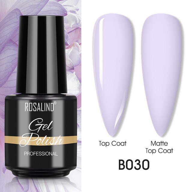 ROSALIND Varnishes Hybrid UV Gel Polish Needed Matte Top Coat All For Nail Art Design Manicure Need UV LED Lamp Semi Permanent