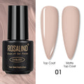 ROSALIND Varnishes Hybrid UV Gel Polish Needed Matte Top Coat All For Nail Art Design Manicure Need UV LED Lamp Semi Permanent