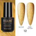 ROSALIND Varnishes Hybrid UV Gel Polish Needed Matte Top Coat All For Nail Art Design Manicure Need UV LED Lamp Semi Permanent