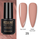ROSALIND Varnishes Hybrid UV Gel Polish Needed Matte Top Coat All For Nail Art Design Manicure Need UV LED Lamp Semi Permanent