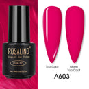 ROSALIND Varnishes Hybrid UV Gel Polish Needed Matte Top Coat All For Nail Art Design Manicure Need UV LED Lamp Semi Permanent